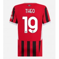 Camiseta AC Milan Theo Hernandez #19 Primera Equipación Replica 2024-25 para mujer mangas cortas